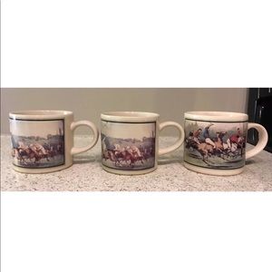 3 Polo Ralph Lauren Mugs Cups Vintage Horse 90s